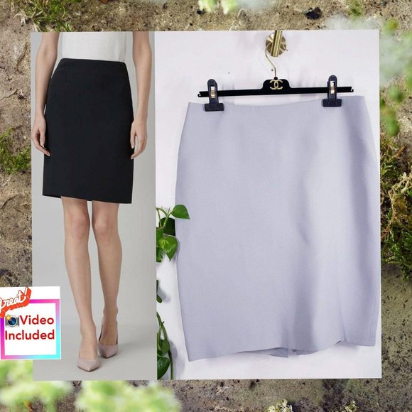 Giorgio Armani Dresses & Skirts - $1,295 NWT GIORGIO ARMANI Grey 100% Mulberry Pencil Skirt LARGE Luxury Italy